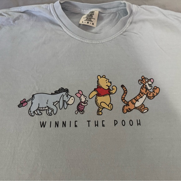 Comfort Colors Light Blue Disney’s Winnie the Pooh Tee - Picture 2 of 7